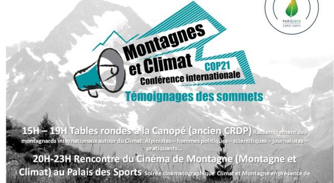 Le mercredi 11 novembre : "Montagnes et Climat" à Grenoble image article
