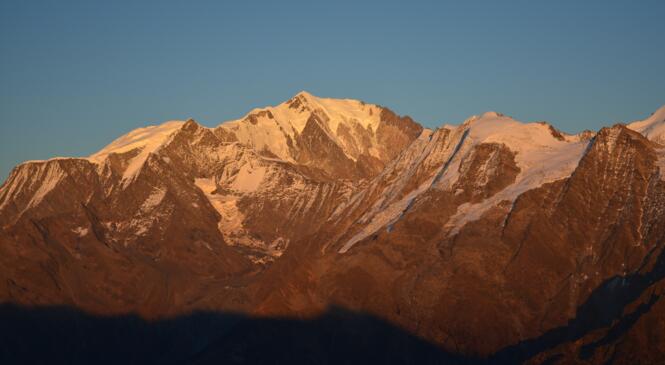 Coucher de soleil face au Mont Blanc image article
