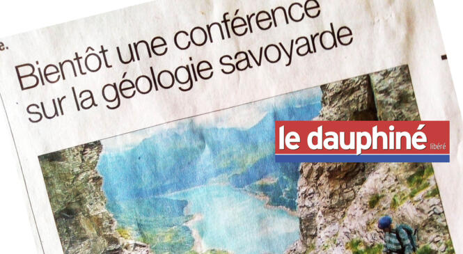 Vu dans le DL : "Bientôt une conférence sur la géologie savoyarde" image article