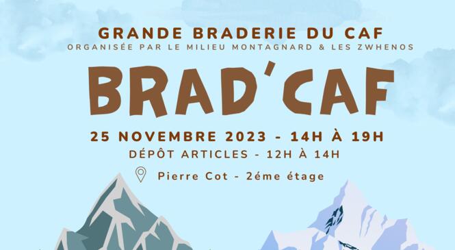 Brad'CAF - La Grande Braderie du CAF samedi 25 Novembre image article
