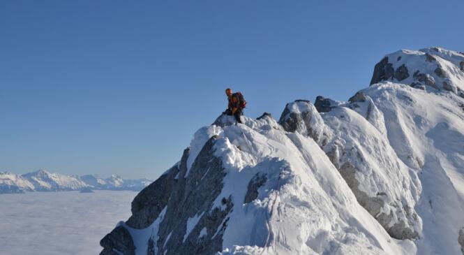 Alpinisme Vertacomicorien. La goulotte des Marmottes au Gerbier image article