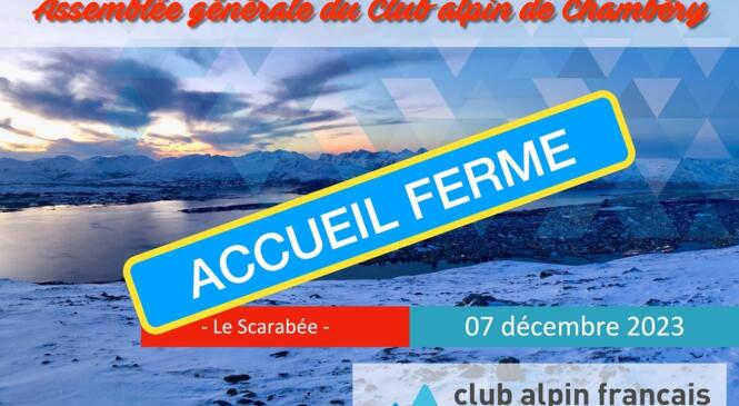 Fermeture de l'accueil jeudi 07 décembre 2023 image article